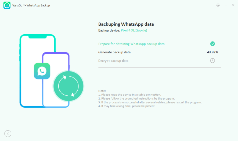 Obtener una copia de seguridad de Whatsapp