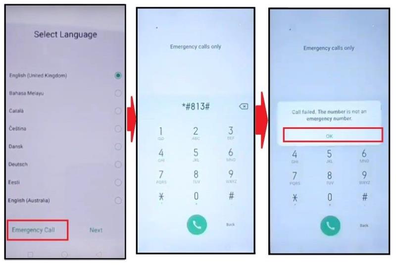 código de reinicio de FRP Realme