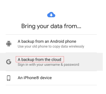 Restaurar desde Google Drive