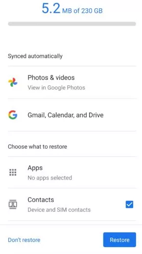 Recupere los mensajes de texto eliminados en Android de Google Backup
