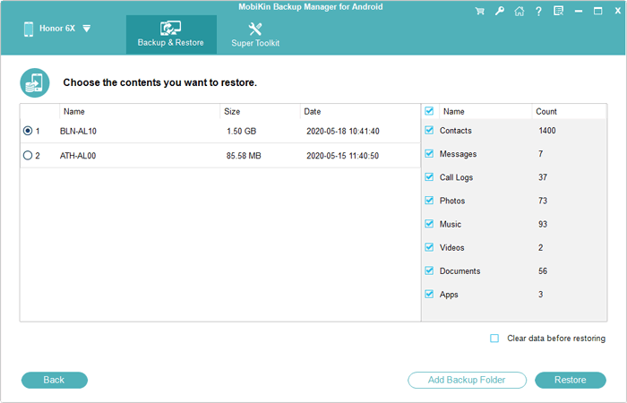 Restaurar a Samsung de Mac