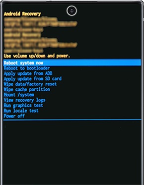 Reiniciar el sistema para salir de la pantalla de recuperación del sistema Android