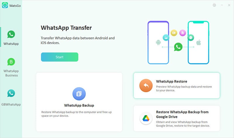 Seleccione la copia de seguridad de WhatsApp para restaurar