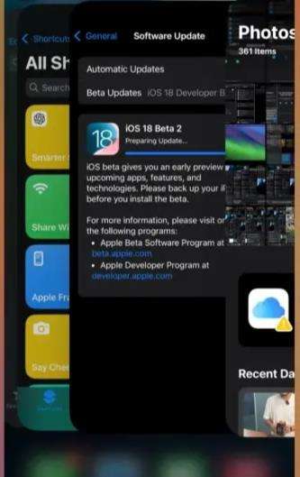 Aplicaciones de interruptor de espejo iOS 18 iPhone