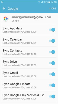 Cómo transferir archivos de Vivo a Samsung con Google
