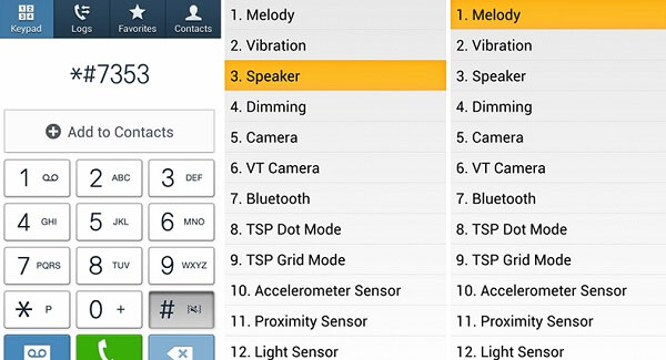 Prueba de altavoces de Android
