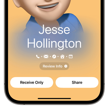 Cómo transferir datos entre iPhones con NamedRop
