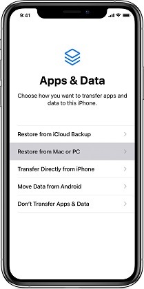 Restaurar datos del iPhone antiguo al nuevo iPhone