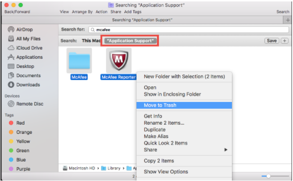 Desinstalar el software de seguridad Mac