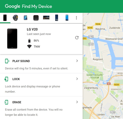 Pantalla de bloqueo Android de omisión usando Find My Devie