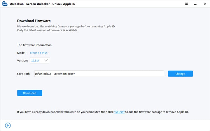 Prepárese para descargar firmware