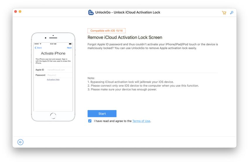 Desbloquear Guía - Comienza el desbloqueo iCloud iOS 15.7
