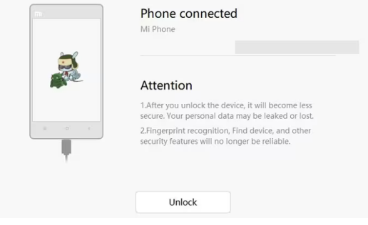 Desbloquear el gestor de arranque en Xiaomi a través de la herramienta de desbloqueo de Mi