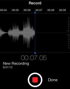 Grabe la llamada telefónica con otro iPhone a través de la aplicación de notas de voz