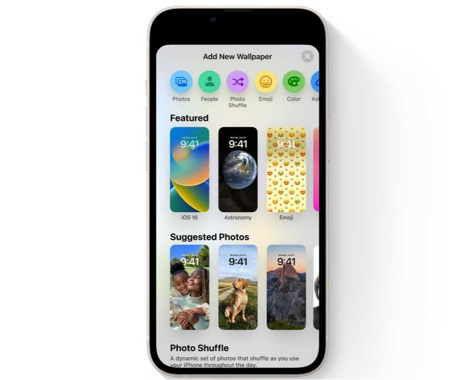 Configuración de papel tapiz en iPhone