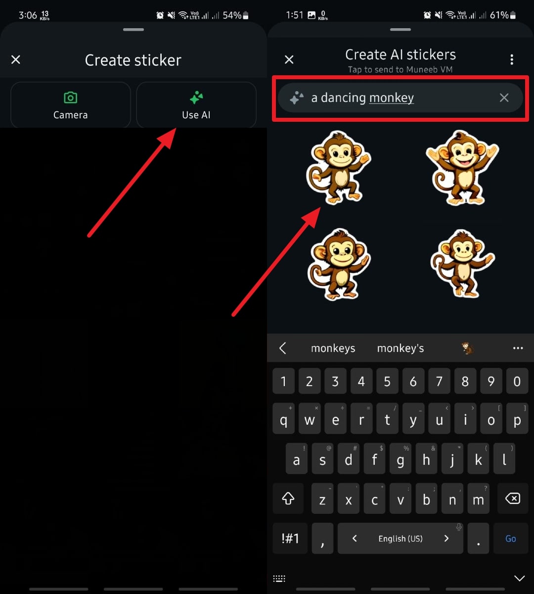 Ingrese la solicitud en Android