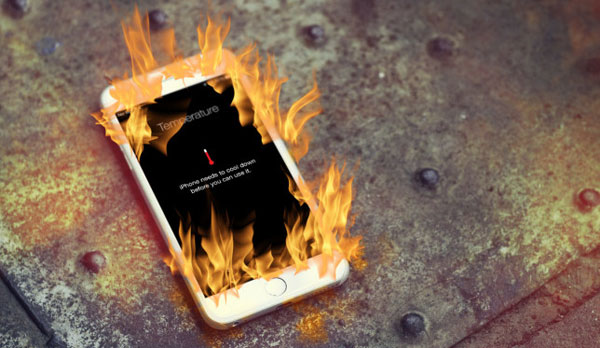 Mantenga el iPhone alejado de la fuente de calor para arreglar el sobrecalentamiento del iPhone al cargar