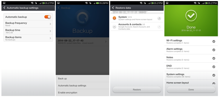 Recuperar datos de la aplicación de respaldo de Xiaomi